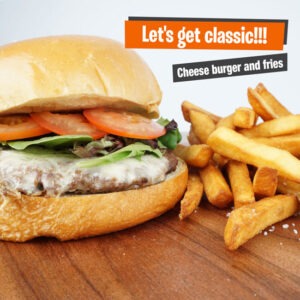El Zambo Street Food Cheeseburger and Fries