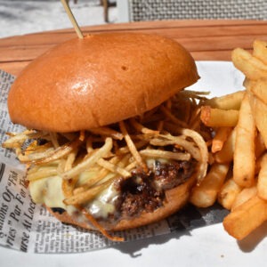 High Tide Spanish Smash burger